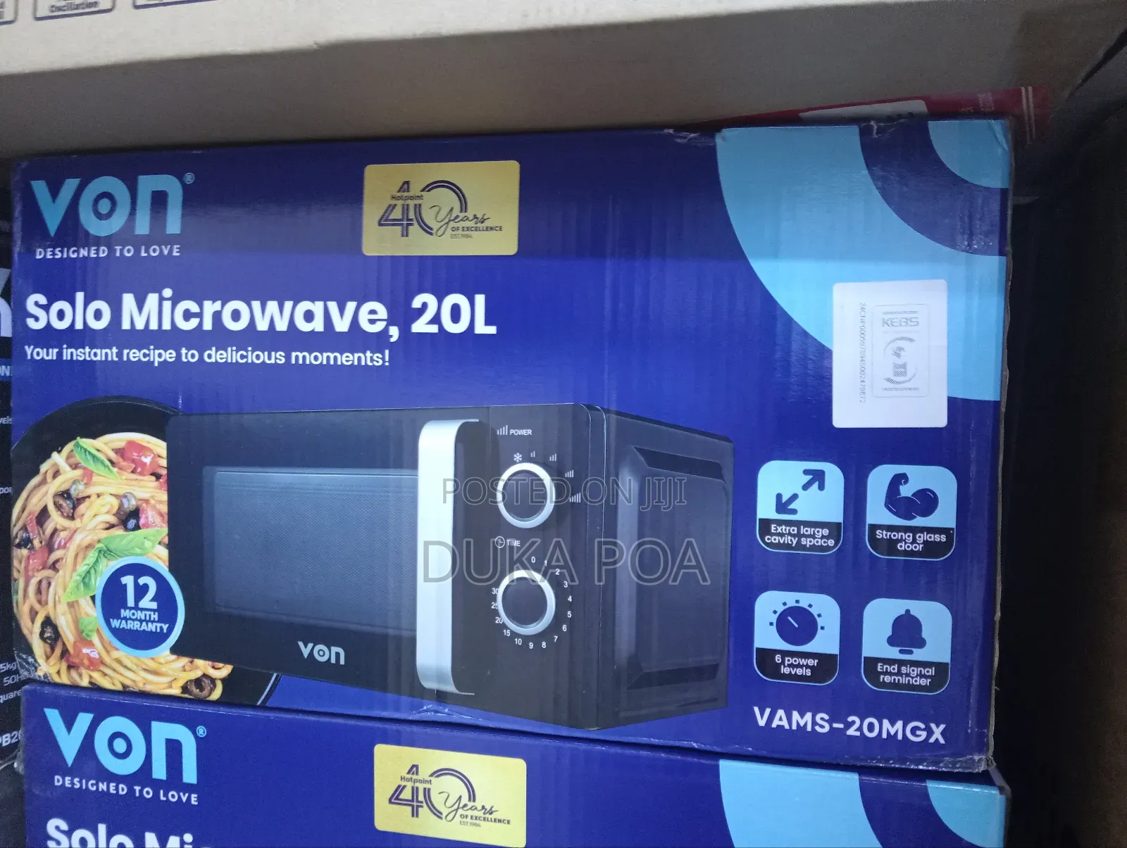 Von Manual Microwave 20ltrs