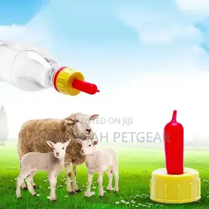 Pet Lamb Teat Feeder Replacement Pacifiers for Newborn Kids - 4 Pieces