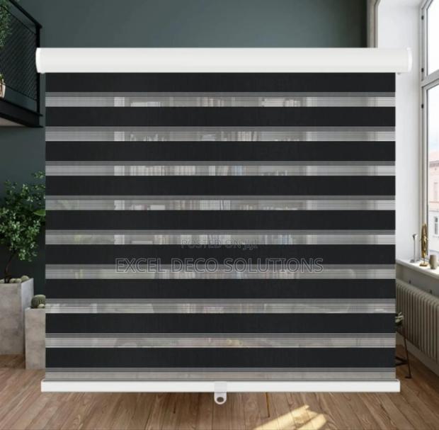 Dusty Rose Zebra Roller Blind - main view