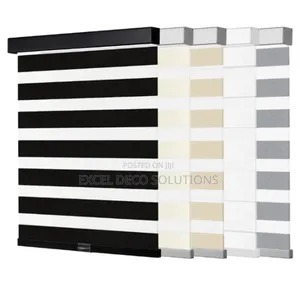 Ocean Blue Zebra Blind