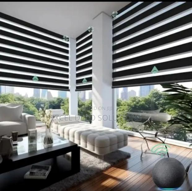 Silver Shine Zebra Roller Blind