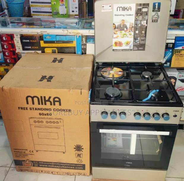 *Mika Standing Cooker, 60cm X 60cm, 3 Gas Pool Jet Burners