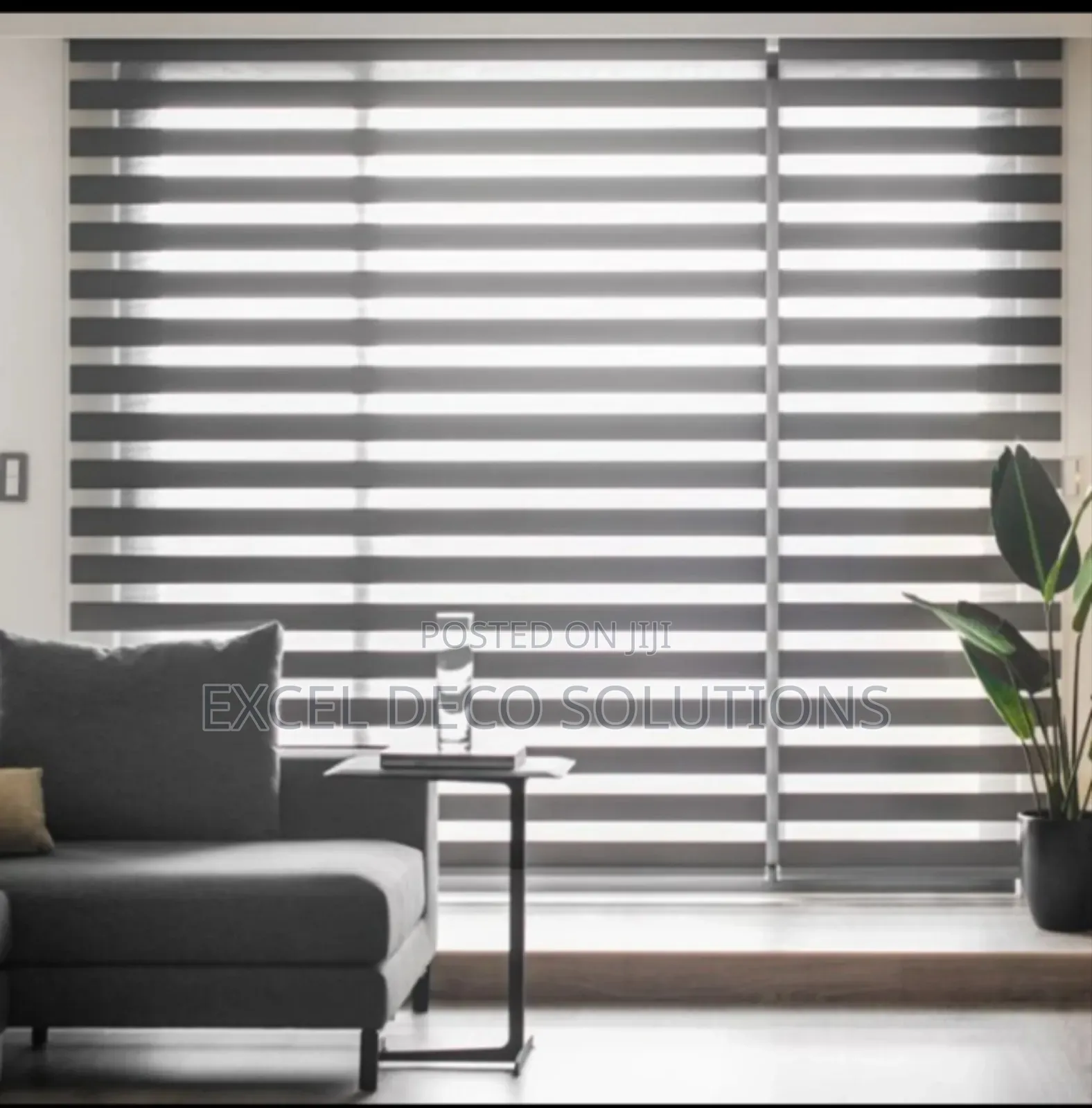 Frosted Mint Zebra Roller Blind