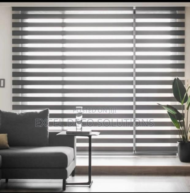Frosted Mint Zebra Roller Blind - main view