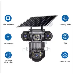 V380 New Solar Powered 3 Lens and 3 Screen