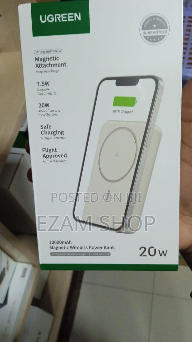 Ugreen 10000mah Magnetic Wireless Power Bank 20w