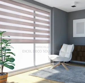 Blackout Zebra Blinds – Charcoal Black