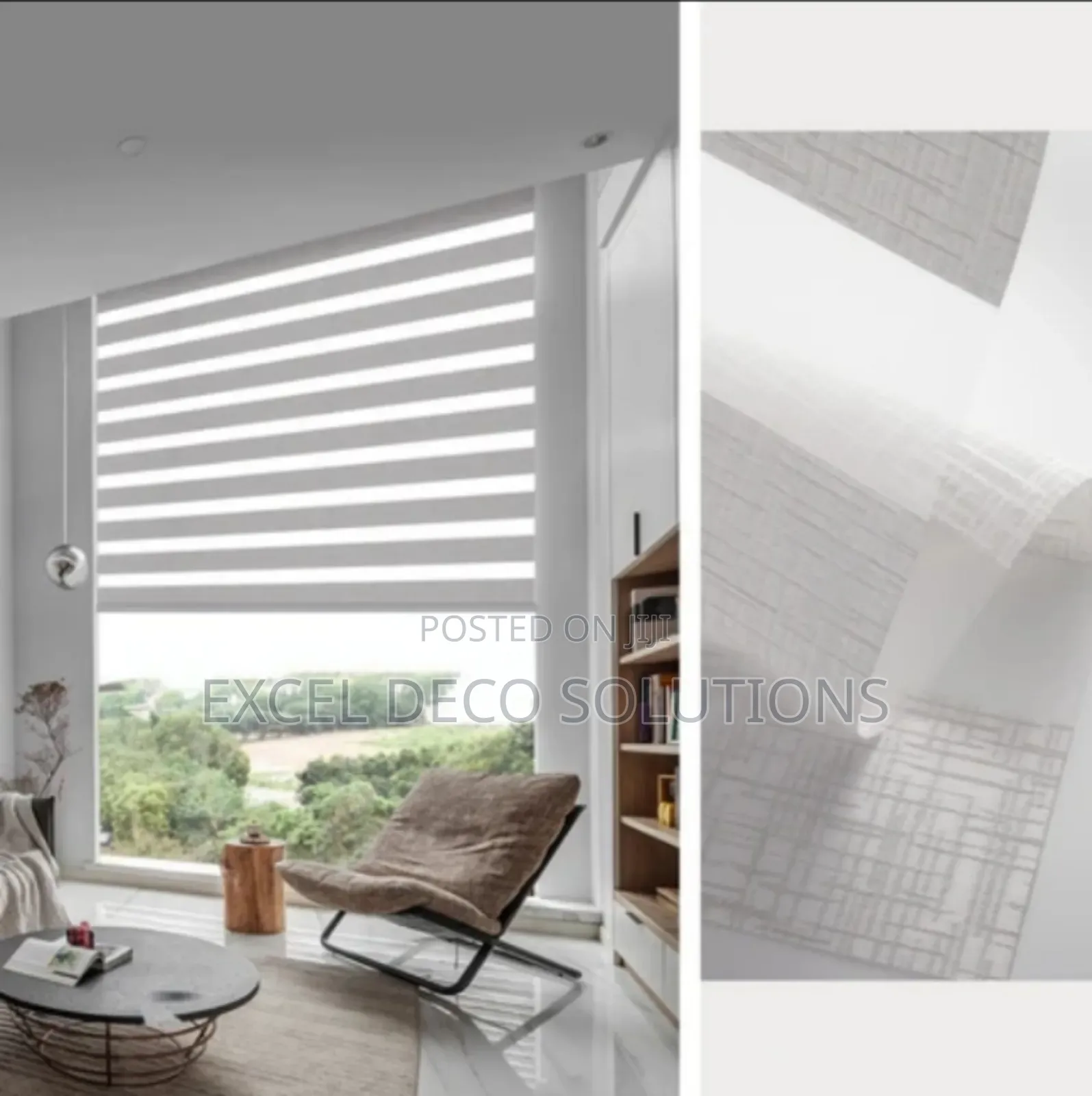 Textured Taupe Zebra Blinds