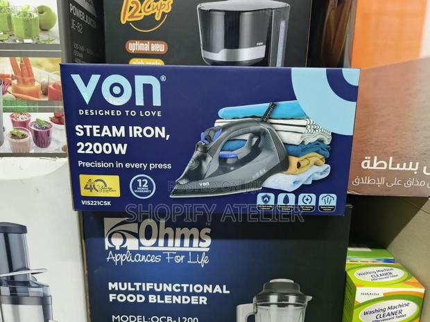 Von Steam Iron Box – Powerful, Lightweight Easy Glide - main view