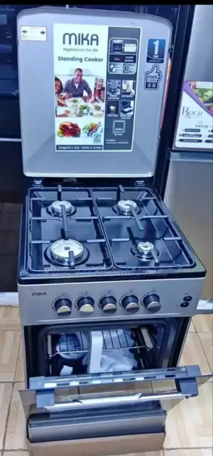 Mika 50*60, 4 Gas Standing Gas Cooker + Electric Oven
