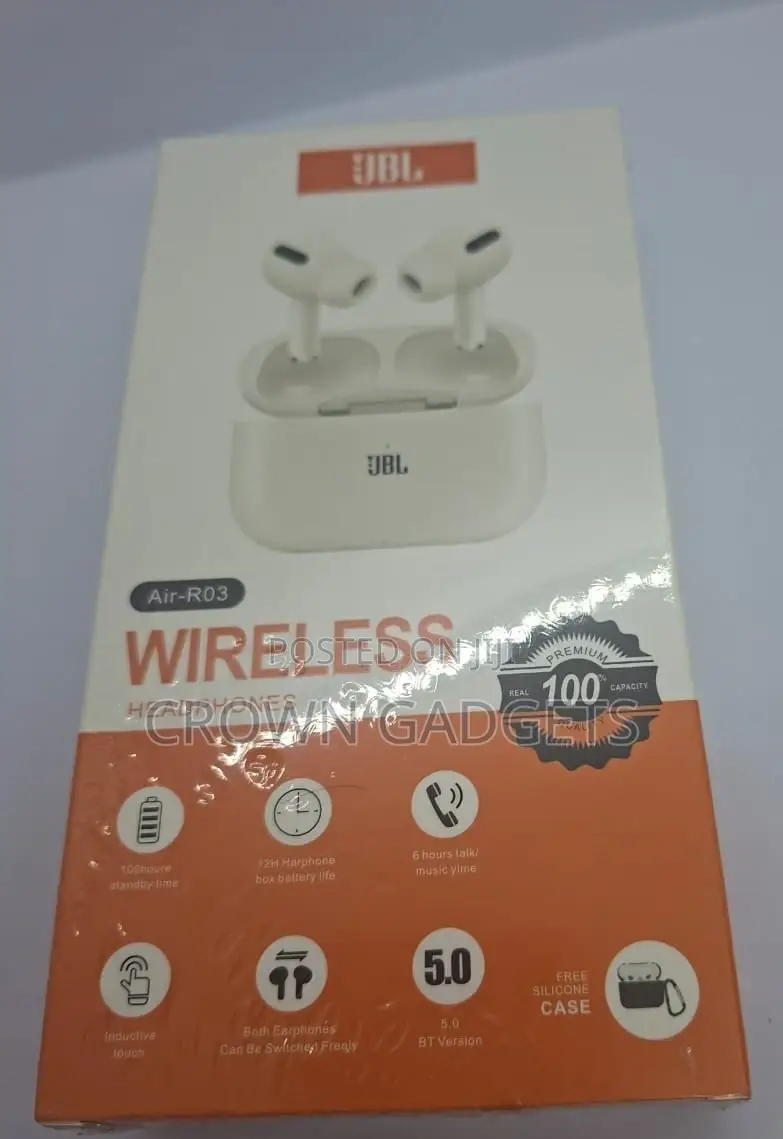 JBL Air-R03 Bluetooth Earbuds – Silicone Charging Case