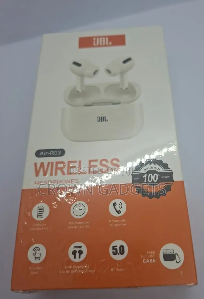 JBL Air-R03 Bluetooth Earbuds – Silicone Charging Case