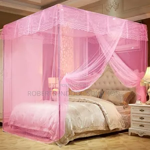 Out-and-Out Pink Four Stand Mosquito Net