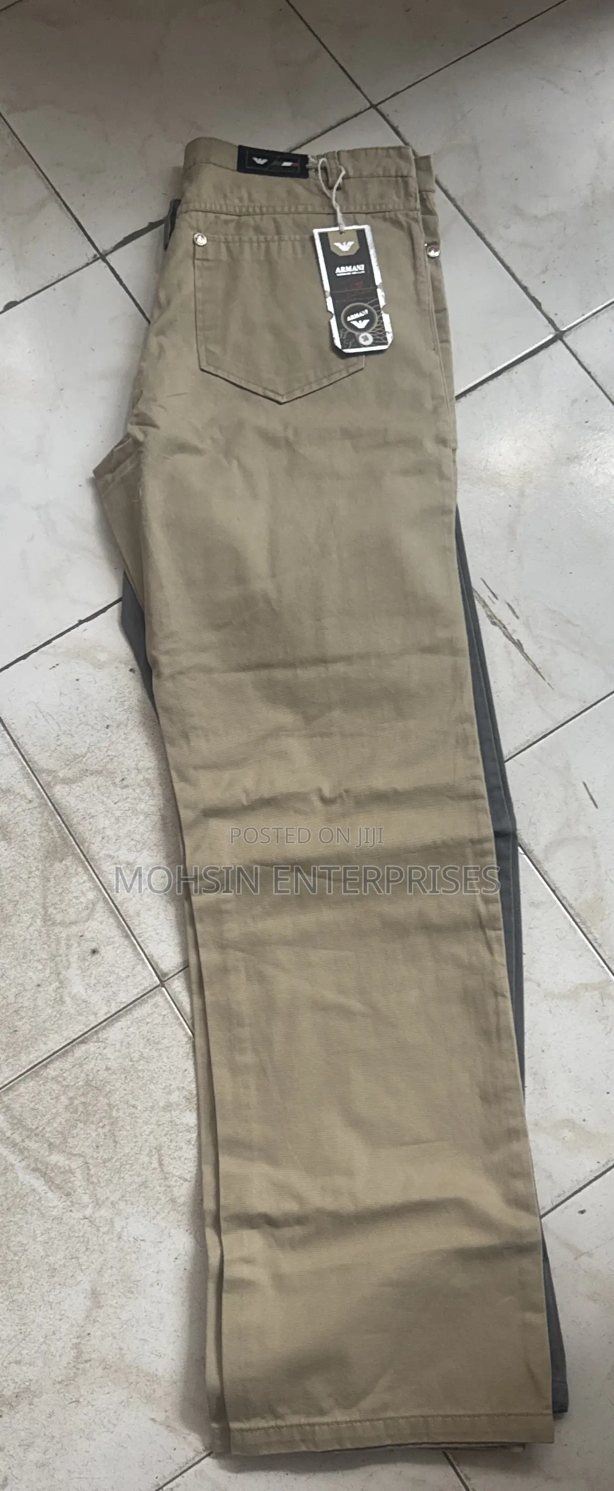 100% Cotton Men Breathable Quality Natural Trouser Size32-42
