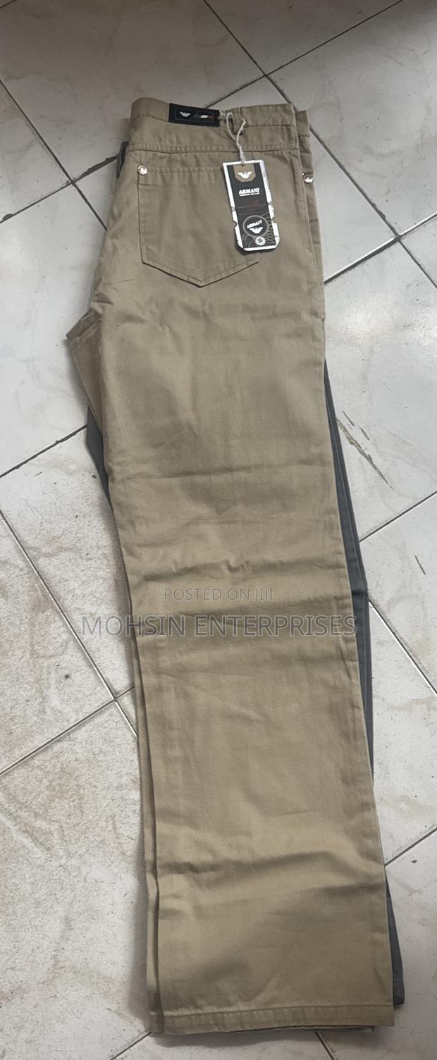 100% Cotton Men Breathable Quality Natural Trouser Size32-42 - thumbnail 3