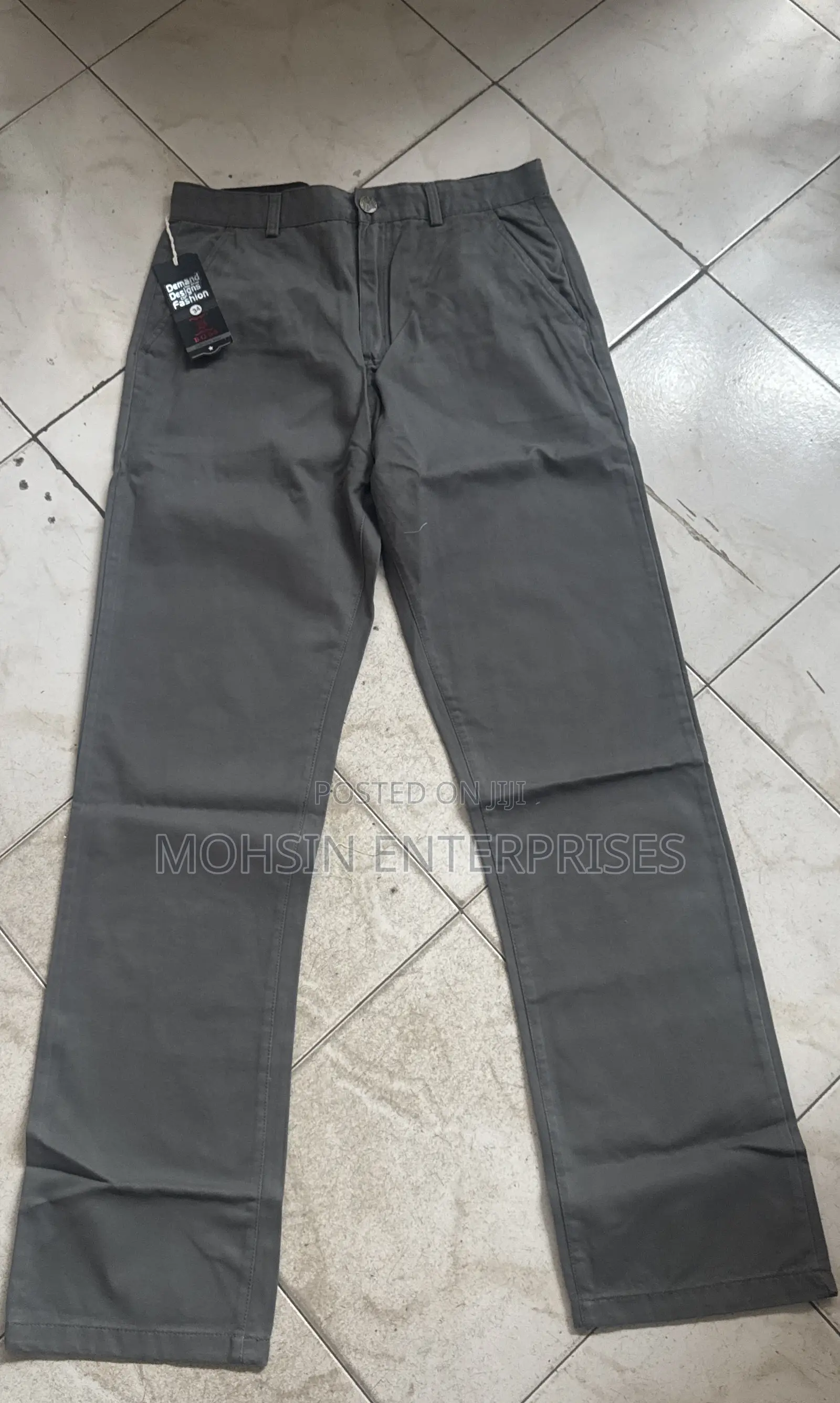 100% Cotton Men Breathable Quality Natural Trouser Size32-42