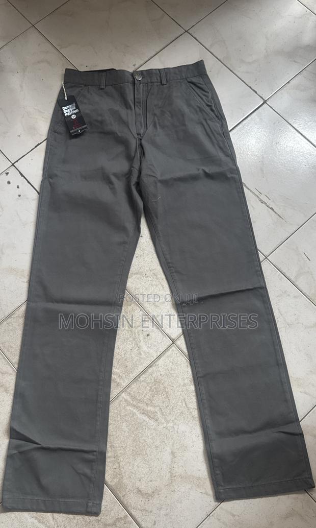 100% Cotton Men Breathable Quality Natural Trouser Size32-42 - thumbnail 2