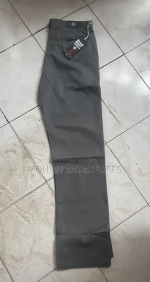 100% Cotton Men Breathable Quality Natural Trouser Size32-42