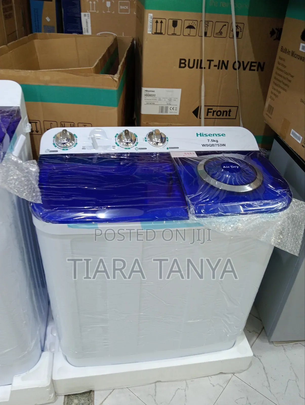 Hisense 7.5 Kgtwin Tun Top Load Washing Machine