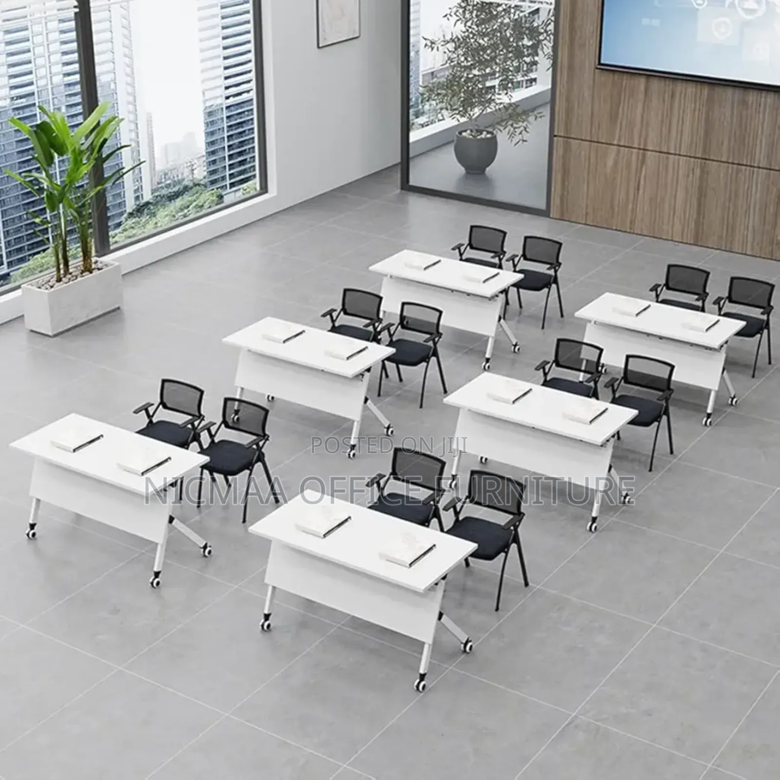 Flip-N-Go Foldable Training Table on Wheels