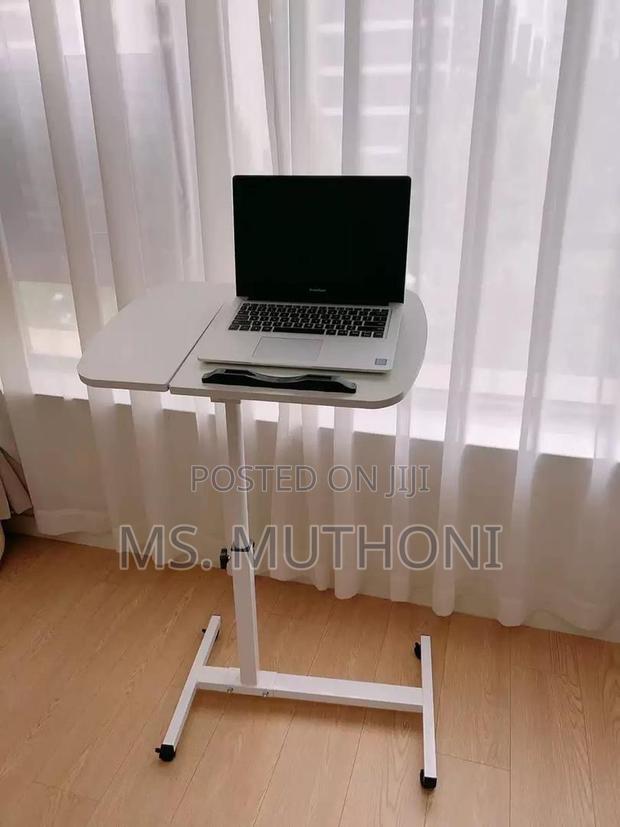 Adjustable Overbed Laptop/Breakfast Table With Wheels - thumbnail 4