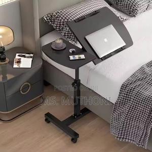 Adjustable Overbed Laptop/Breakfast Table With Wheels - thumbnail 2