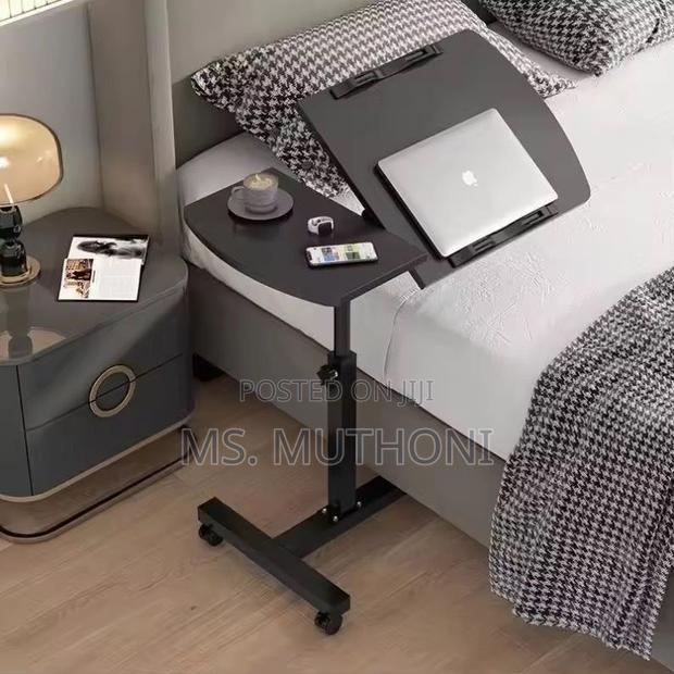 Adjustable Overbed Laptop/Breakfast Table With Wheels - main view