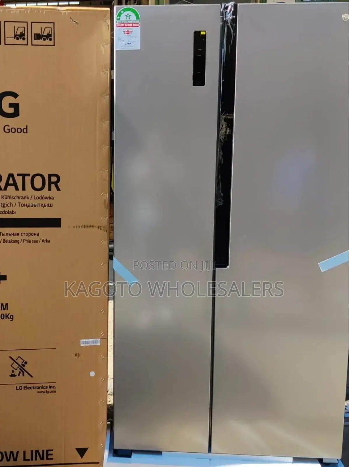 *Lg Side by Side Fridge 519litres No Frost