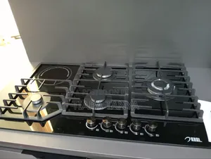 Khal 90cm 4gas and 1 Wok Plus 1electric Ceramic Plate Hob
