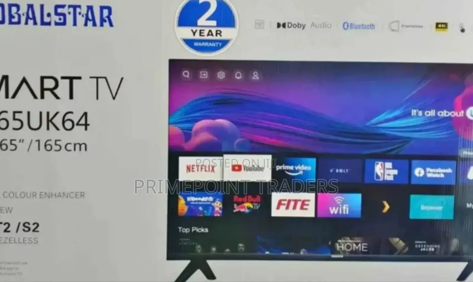 Television 65 Inch Smart Android (Global Star) Uhd