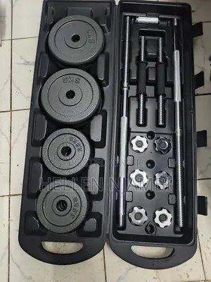 Premium 50kgs Weights Set Dumbbells/Barbell With a Case
