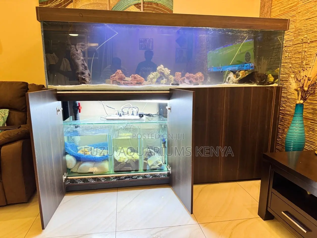 All-in-One Aquariums With Built-in Cabinet Filter Systems