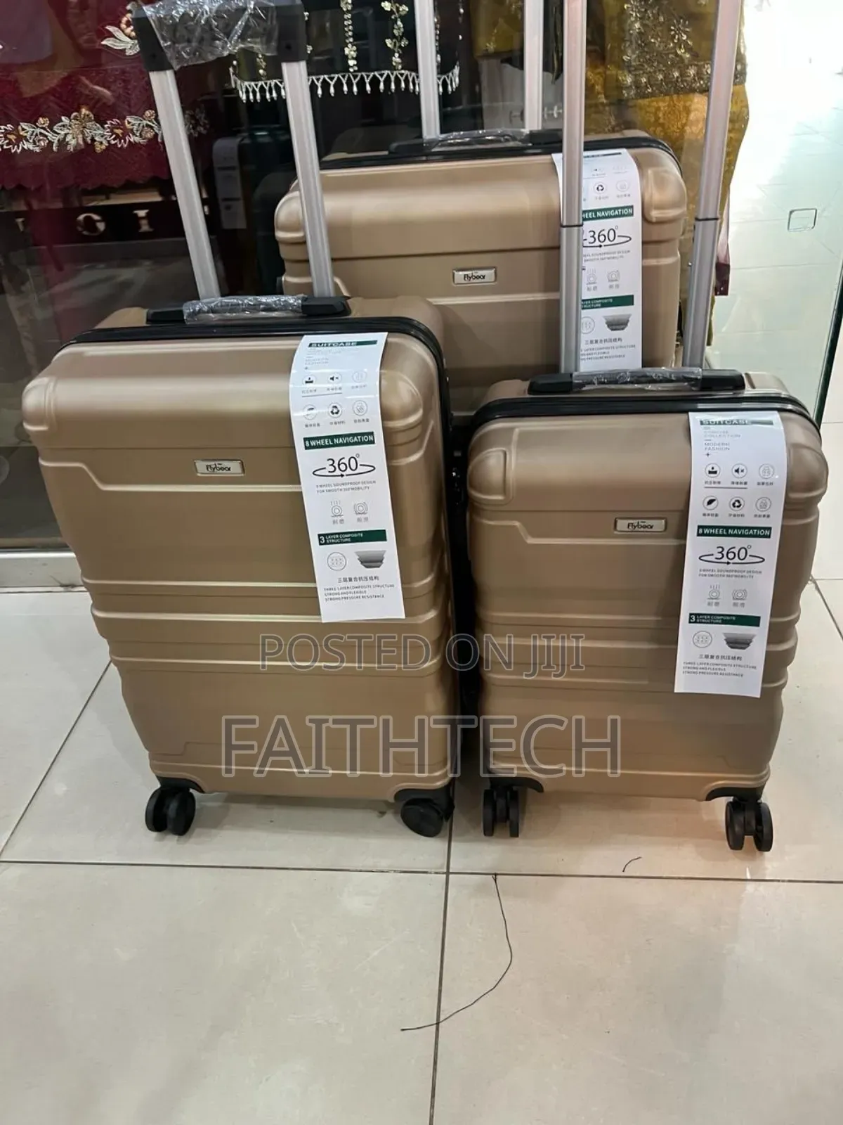 3 in 1 Fibre Laxurious Suitcase Briefcase Travel Bag