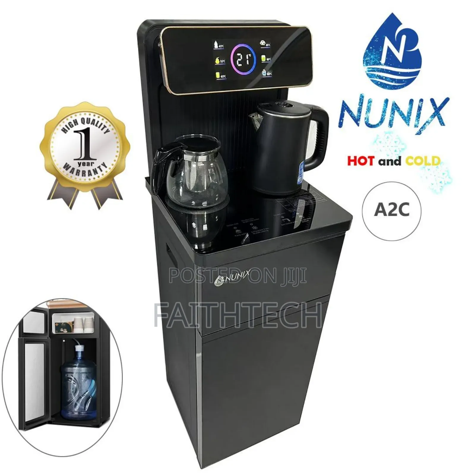 New Model Nunix A2chot and Cold Bottom Load Water Dispenser
