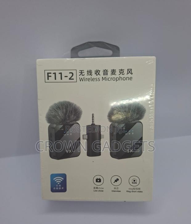 F11-2 Lavalier Mic Set – Works With Aux, iPhone Android - main view
