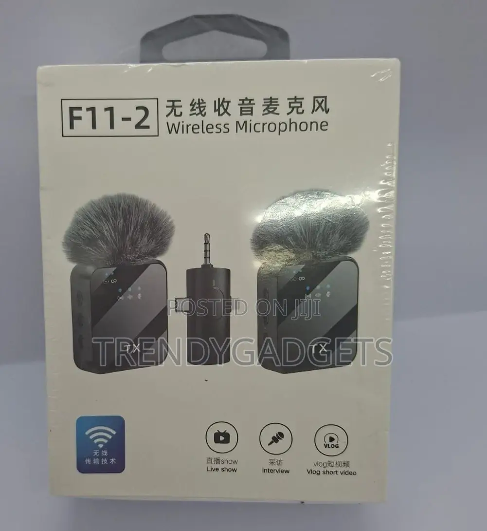 F11-2 Dual Wireless Microphones – Type-C + Ios Support
