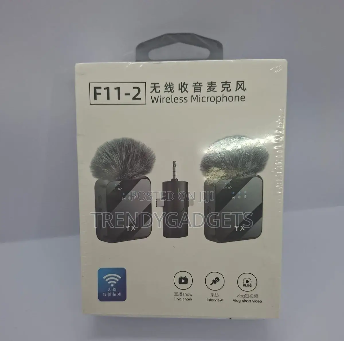 F11-2 Dual Wireless Microphones – Type-C + Ios Support