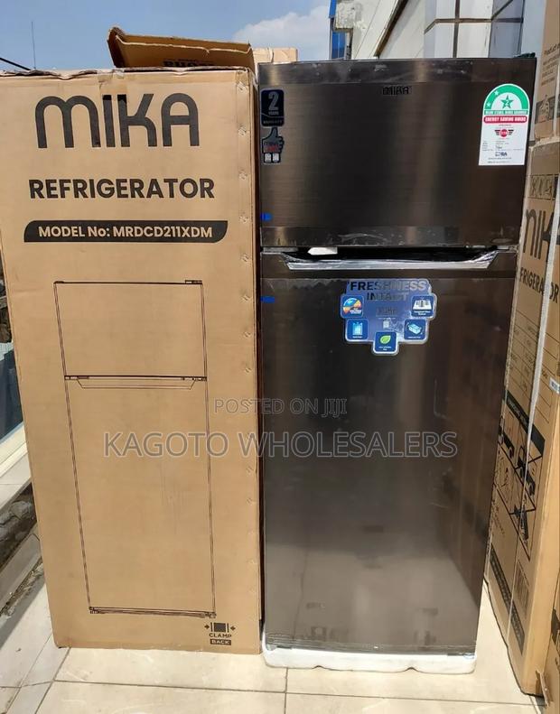 No Frost -Mika 211l Double Door Fridge - main view