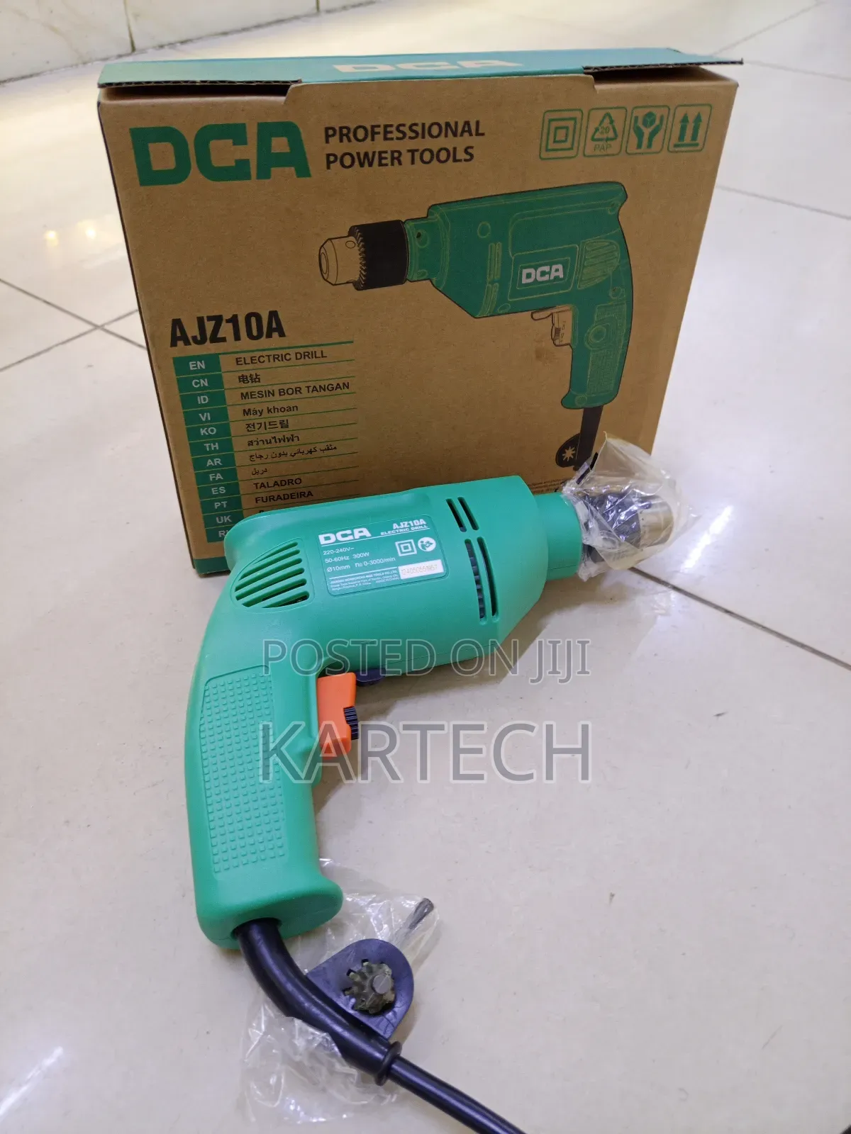 Dca Ajzi0a Corded 10mm 300w Electric Drill