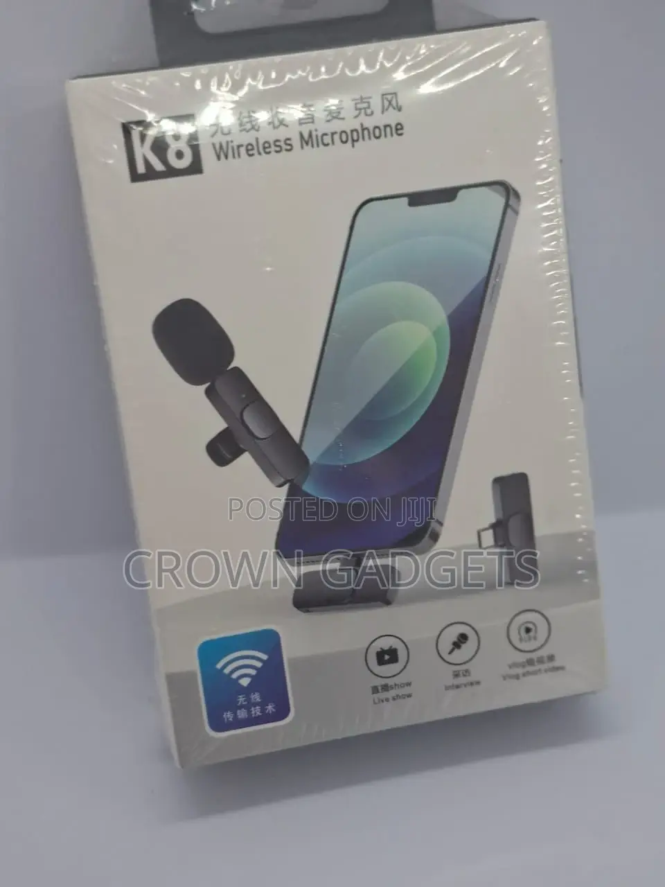 Lavalier Mic – Plug Play Wireless Audio Recorder