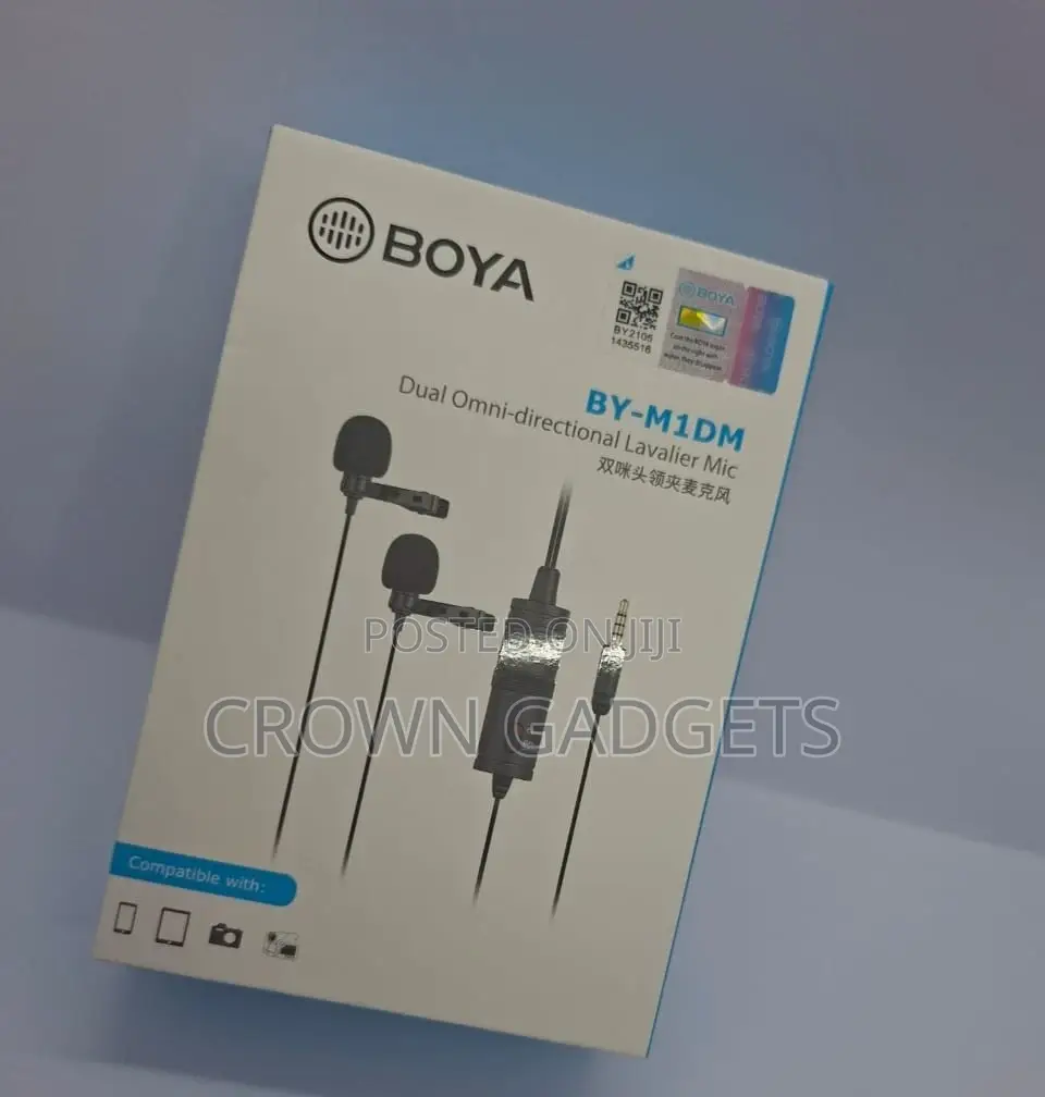 Boya Clip-on Mic by-M1dm – 2-Person Audio Recording