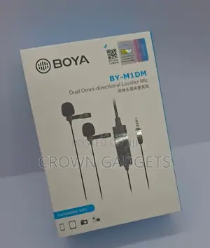 Boya Clip-on Mic by-M1dm – 2-Person Audio Recording