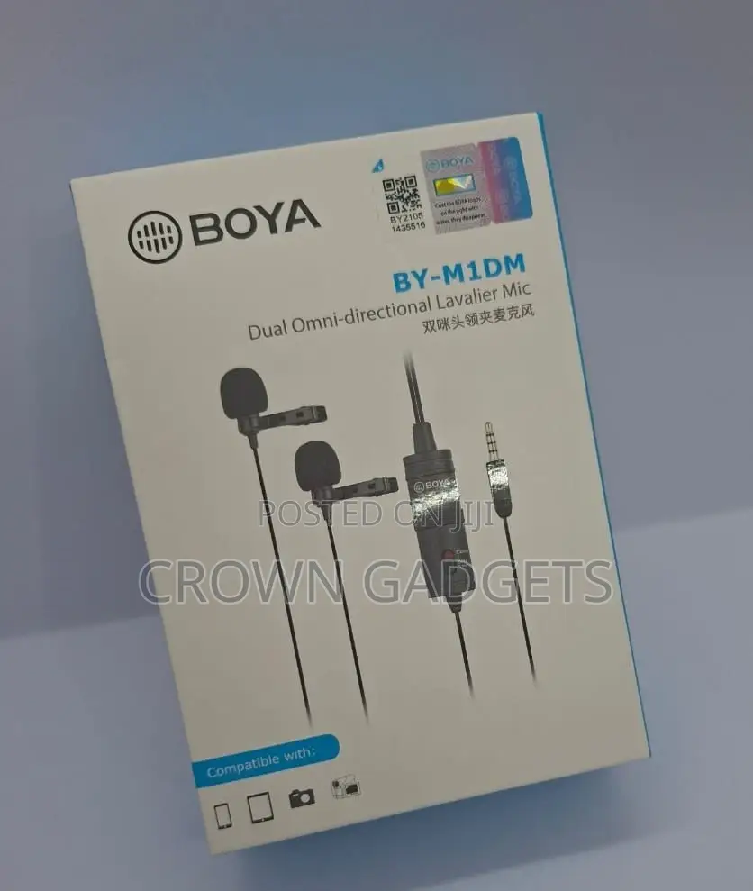 Boya Clip-on Mic by-M1dm – 2-Person Audio Recording
