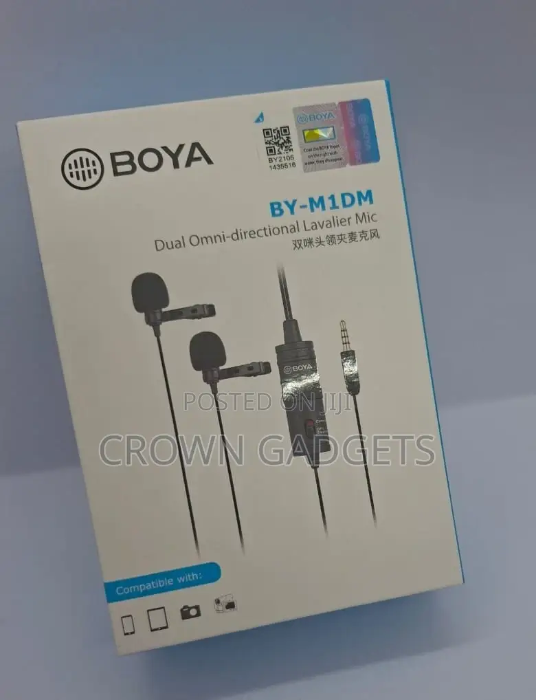 Boya by-M1dm – Dual Wired Lapel Mic for Clear Audio