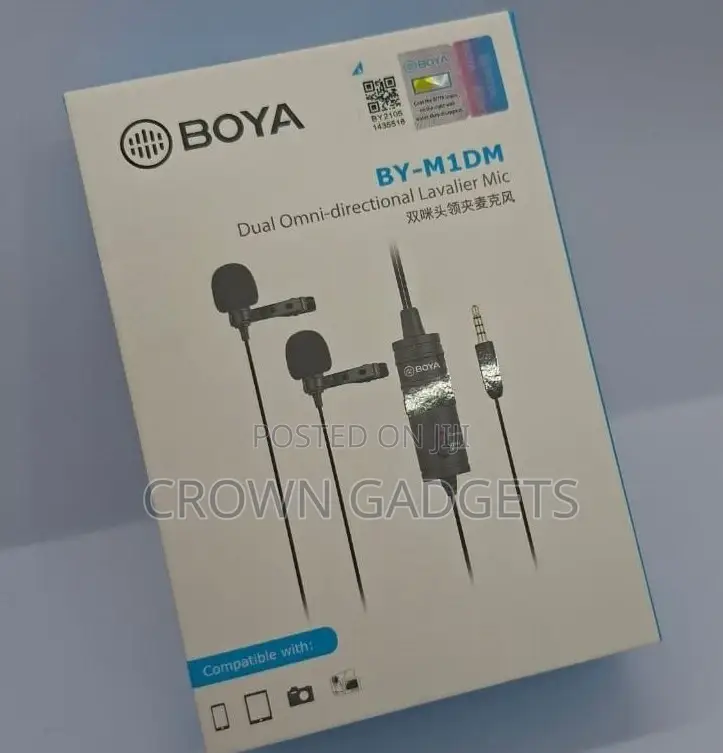Boya Dual Lavalier Mic – Interview Vlog Recording Kit