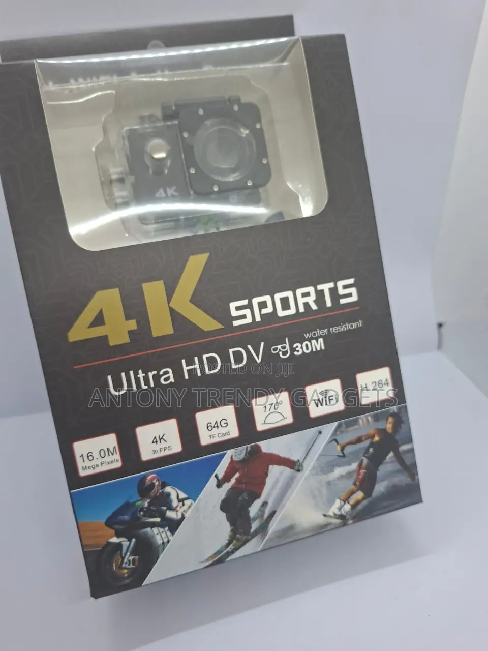 4k Sports Action Camera – Wifi, 30m Waterproof, 170° View
