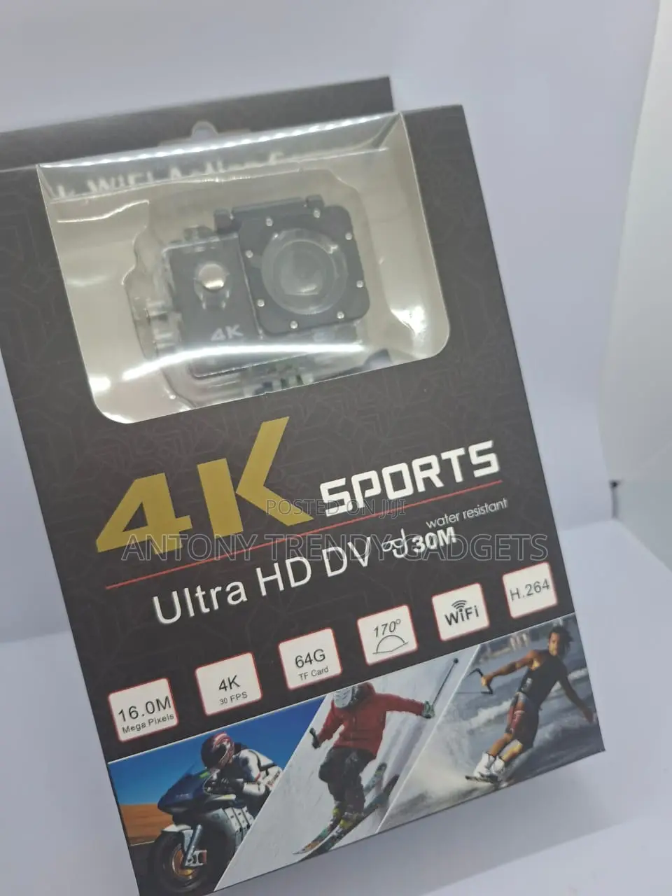4k Sports Action Camera – Wifi, 30m Waterproof, 170° View