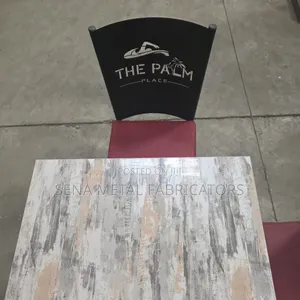 Restaurant Dining Set of 4 Logo Chairs and a Table.