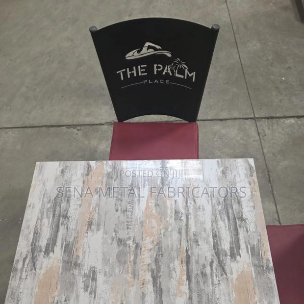 Restaurant Dining Set of 4 Logo Chairs and a Table. - thumbnail 3