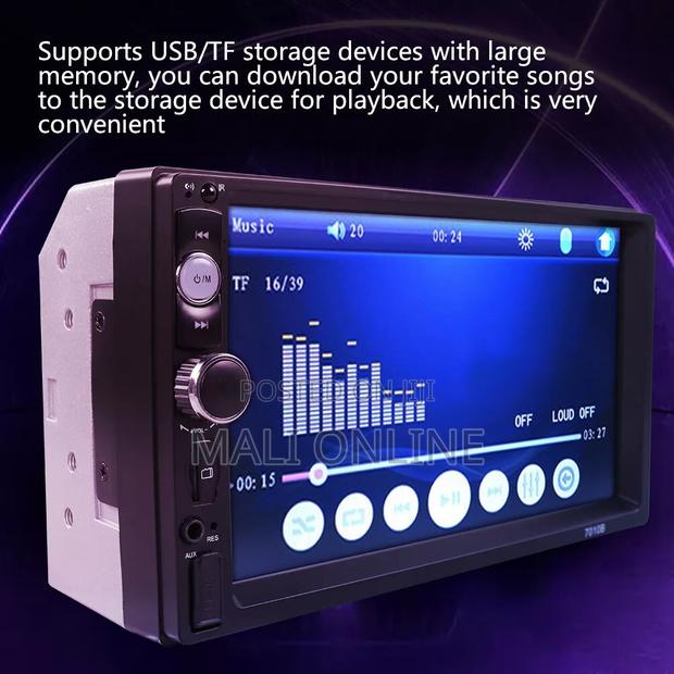 7" Double 2 Din Touch Screen Car Stereo Mp5 Player - thumbnail 9